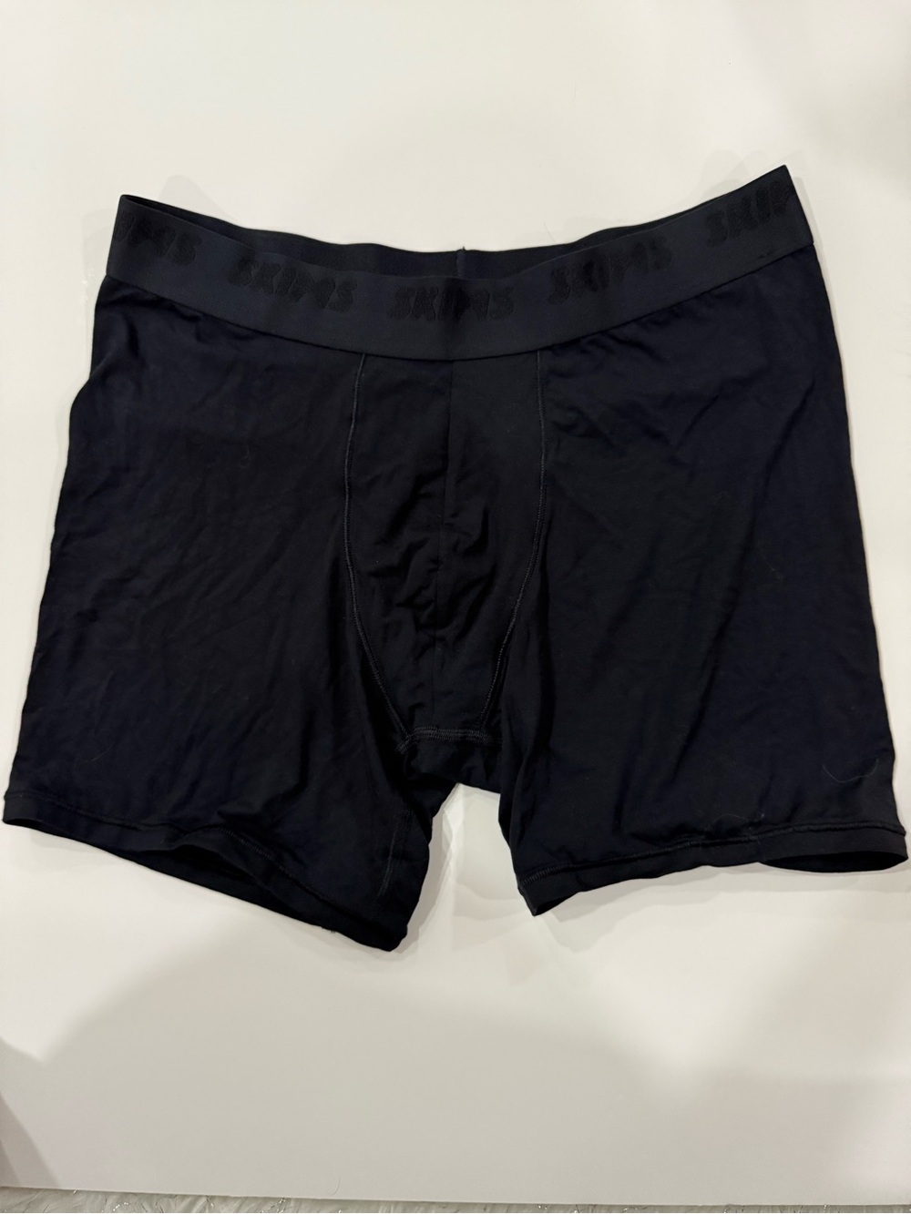 SKIMS Black Men's Boxer Briefs – Seamless Support